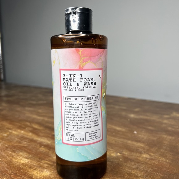 Five Deep Breaths 3-in-1 Bath Foam Oil & Wash‎ COMBO 16oz EA, NWOB - Picture 1 of 6